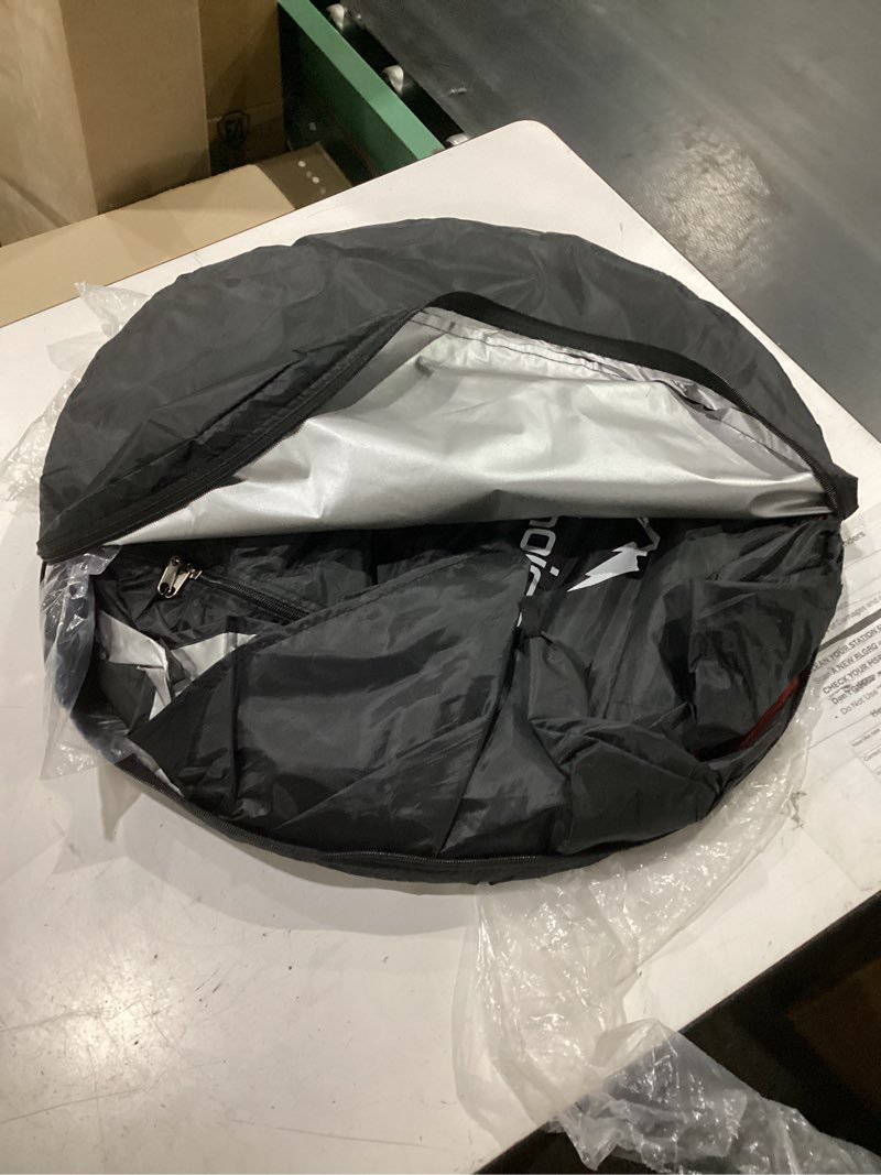 Condition photo showing Good Condition for your choice privacy tent - pop up shower changing toilet tent portable camping privacy shelters room 6.2 ft tall with carrying bag for outdoors indoors black