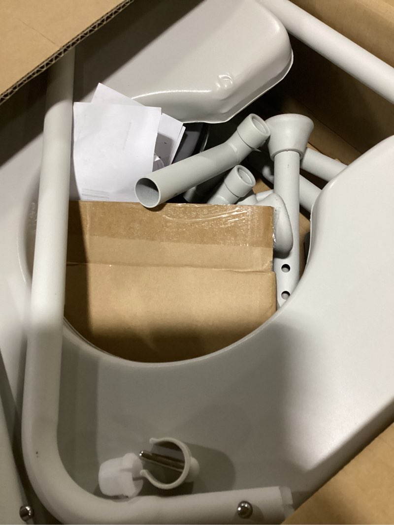 Condition photo showing Good Condition for loyoda bedside commode, bedside commodes for seniors with 5.81qt removable bucket & splash guard, adjustable height potty chair for adults, 350 lb weight capacity, easy cleaning, tool-free assembly