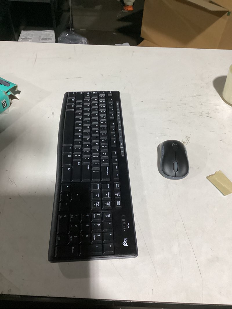 Condition photo showing Good Condition for Logitech MK270 Wireless Keyboard and Mouse Combo for Windows, 2.4 GHz, 8 Multimedia Keys, PC, Laptop, Wireless Keyboard Compact Mouse Combo - Black Black 1 Pack Combo
