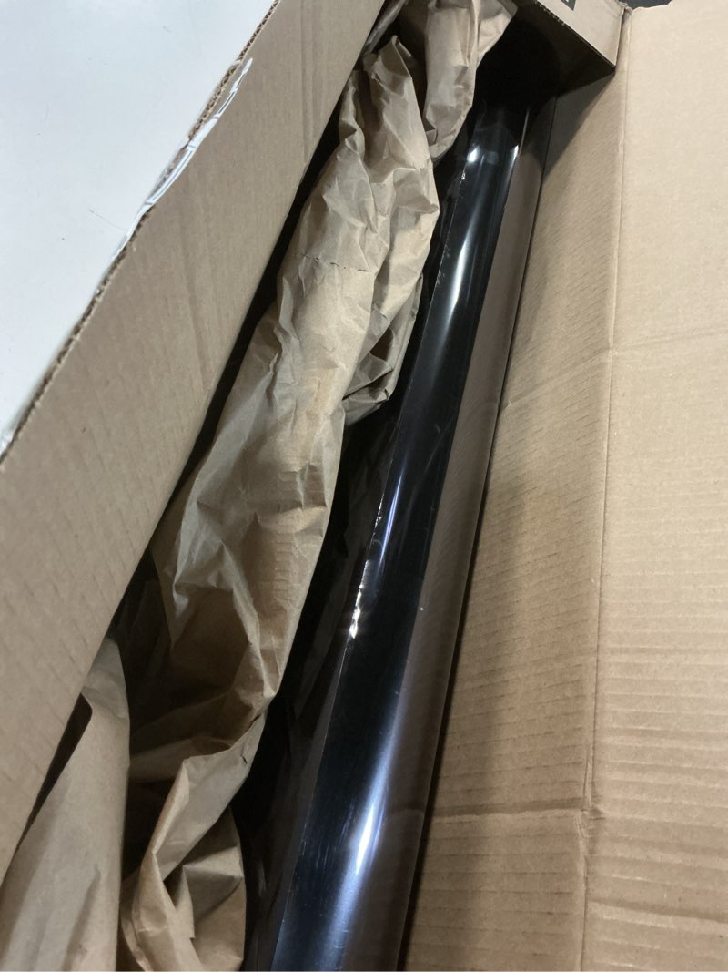 Condition photo showing As Is for hidbea one way window film, daytime privacy sun blocking reflective window film no glue static cling heat control window tinting film for home and office, black silver, 29.5 x 78.7 inch silver black 29.5 x 78.7 inch