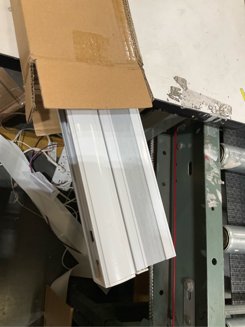 Condition photo showing As Is for MYshade Top Down Bottom Up Cellular Shades, 1.5 inch Cordless Blackout Honeycomb Pleated Blinds for Windows Home Bedroom Office, Light Control, Thermal Insulated, 35" W x 72" H, White