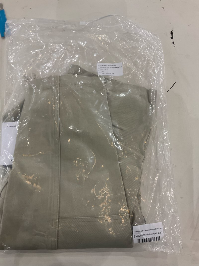 Straight leg carpenter pant grey, 34