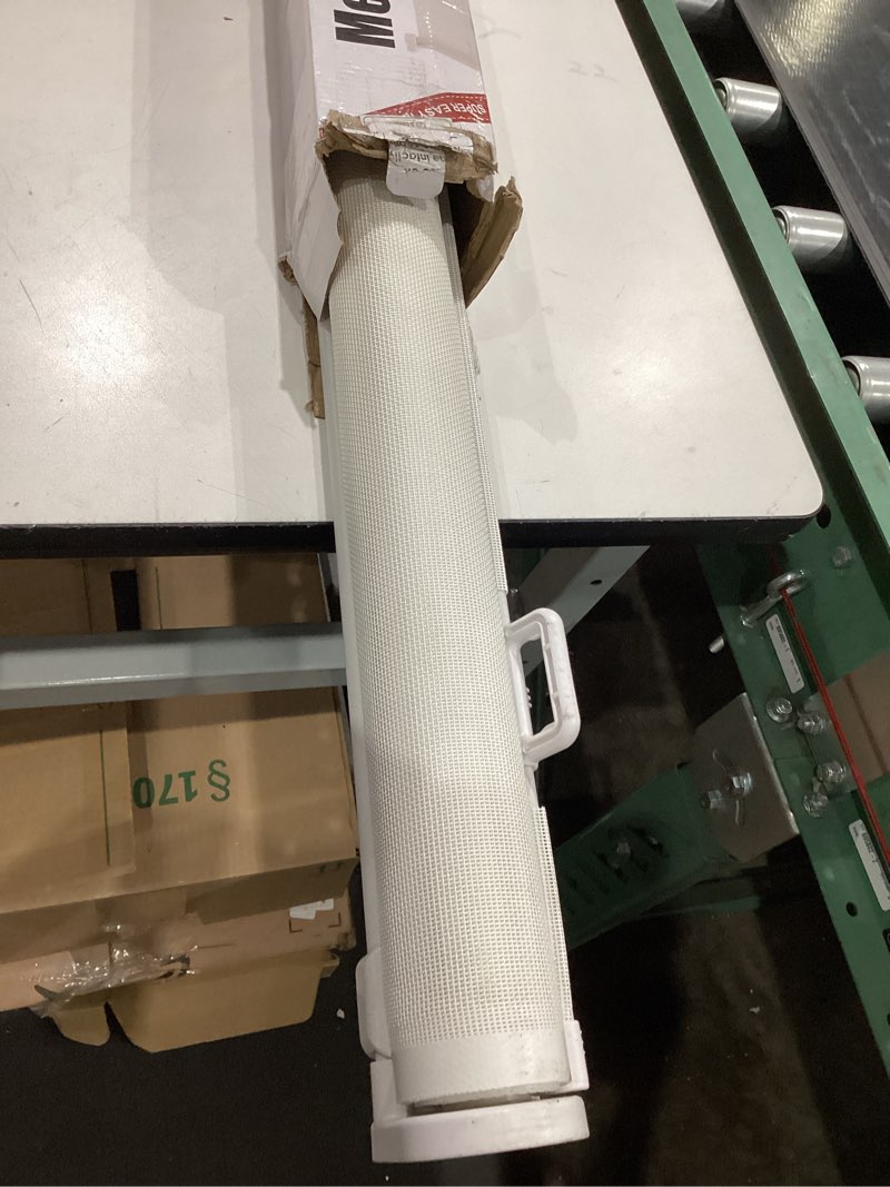 Condition photo showing Good Condition for reinforced 96" wide retractable baby gates extra wide dog gate with support rods - prevent crawling under, retractable dog gate indoor outdoor retractable gate wide baby gates for large openings,white white (33" tall x 96" wide)