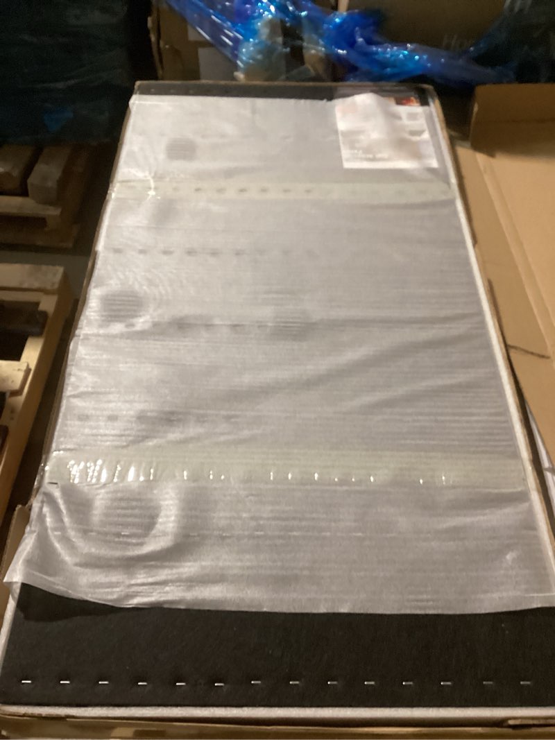 Condition photo showing New/Like New for Art3d 4 Pack 47.2 x 23.6in. Wood Slat Acoustic Panels for Wall and Ceiling - 3D Fluted Sound Absorbing Panel with Wood Finish - Dark Walnut 4pcs - 47.2?23.6in. Dark Walnut