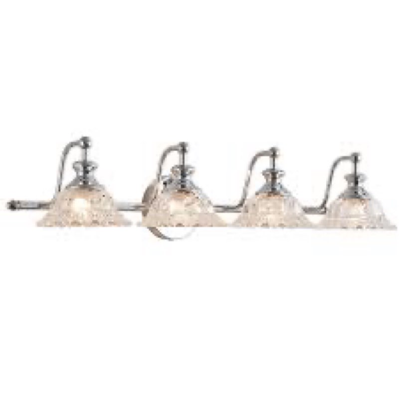 XIEDUN 29.7" Chrome 4 Light Vanity Lights for Bathroom Light Fixtures