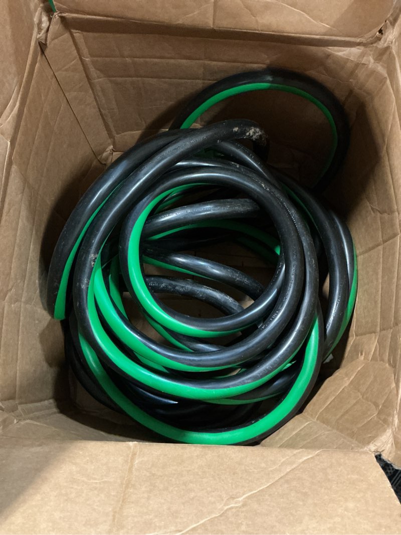 Condition photo showing As Is for 50 amp 50 feet rv power cord, heavy duty 6/3 + 8/1 gauge stw 50a generator cord, nema 14-50p to ss2-50r led power indicator twist lock for rv trailer camper and generator to house, etl listed 50ft