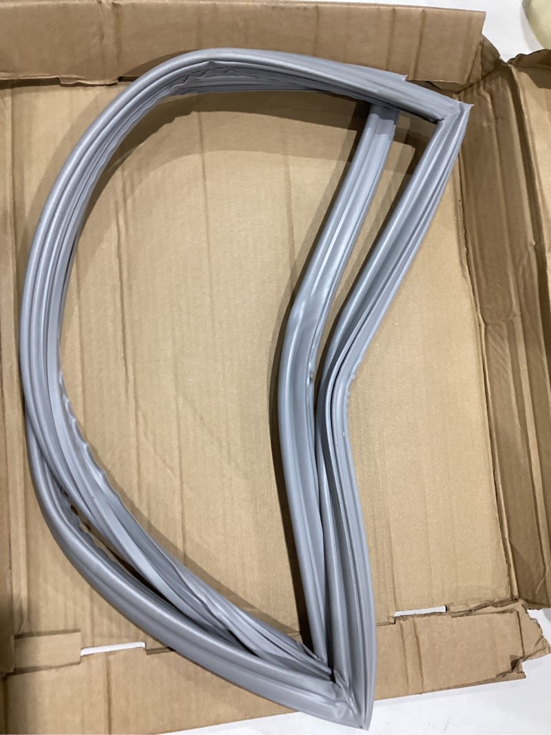 Condition photo showing As Is for wpw10714545 refrigerator freezer door gasket replacement, compatible with whirlpool, maytag, kitchen aid, amana, kenmore, dacor, jenn air, ikea, replace part w10714545, w10164045, w10191103, w10443322