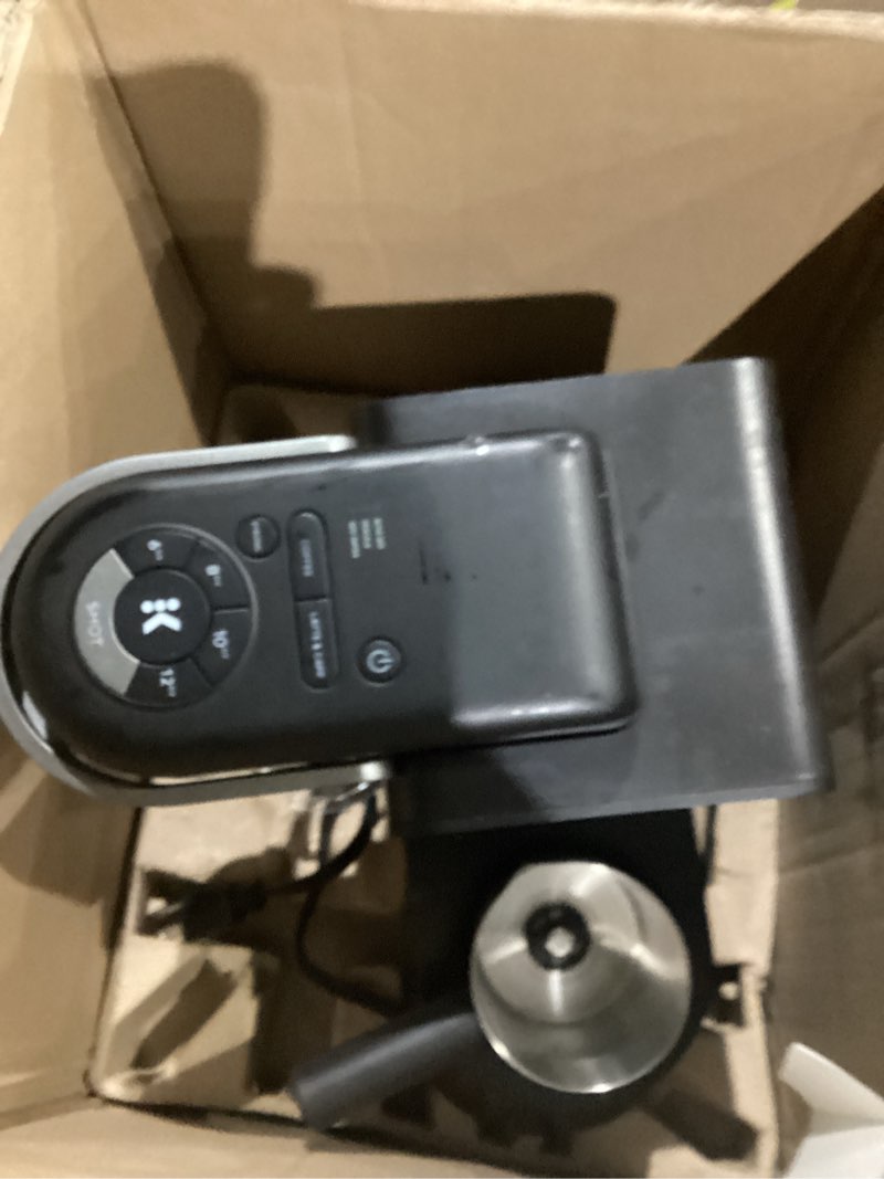 Condition photo showing As Is for Keurig K-Cafe Single-Serve K-Cup Coffee Maker, Latte Maker and Cappuccino Maker, Comes with Dishwasher Safe Milk Frother, Coffee Shot Capability, Compatible with all Keurig K-Cup Pods, Dark Charcoal