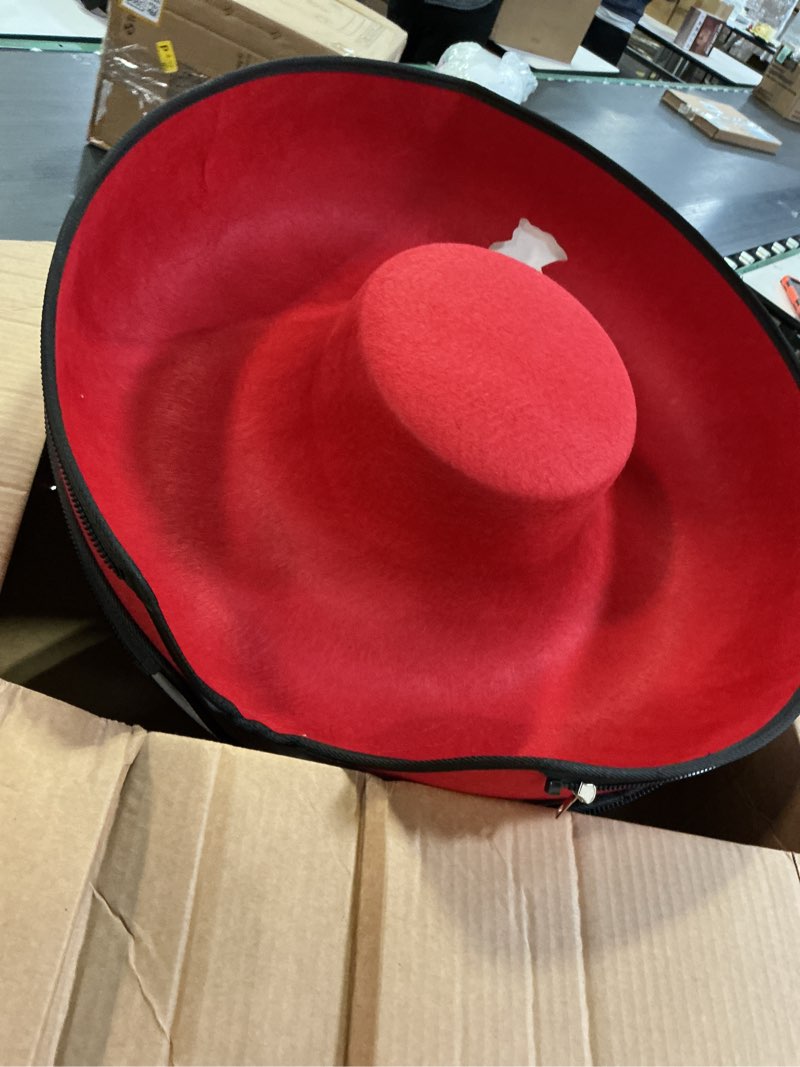 Condition photo showing As Is for Cattasaurus Peekaboo Cat Cave Donut for Multiple & Large Cats up to 30-45 lbs, 3-in-1 Self Warming Cat Bed, Tunnel & Scratcher for Indoor Cats, Washable & Detachable Dog Bed (Ruby Snowball, Large) Ruby Snowball Large