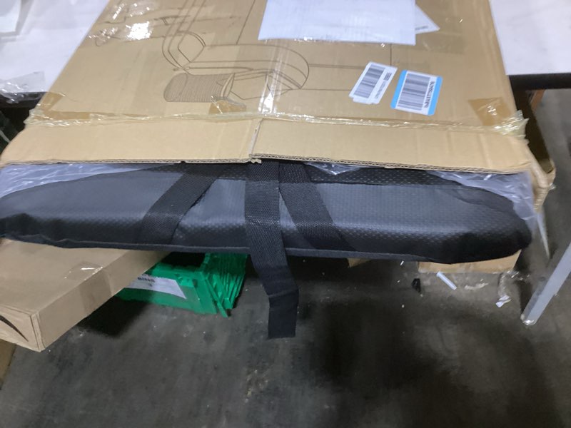 Condition photo showing Good Condition for HOPERAN Dual-Sided Heated Stadium Seats for Bleachers with Back Support, 3 Levels Heating Stadium Seating for Bleachers Seat with Backrest, 5 Pockets Portable Stadium Chair for Outdoor Black 25"