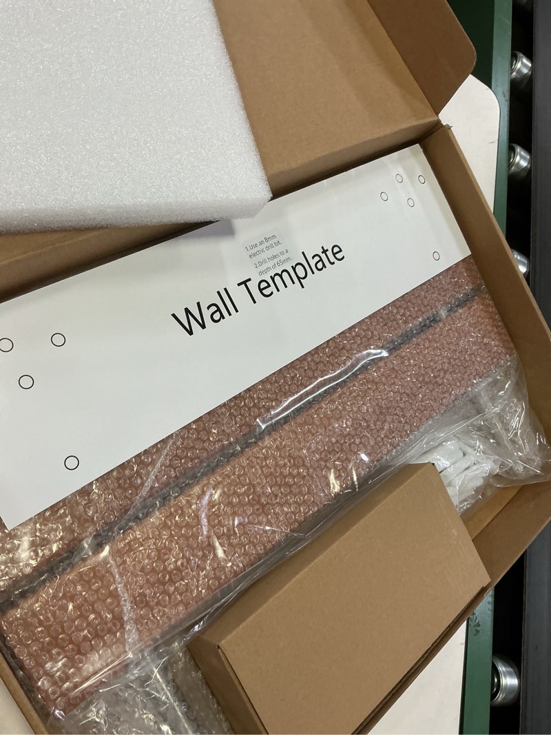 Condition photo showing Good Condition for 20 Inch Folding Teak Shower Bench - Wall Mounted Space-Saving Shower Seat for Elderly & Adults, Brushed Nickel Cover, 400lb Weight Capacity, Ideal for Shower, S