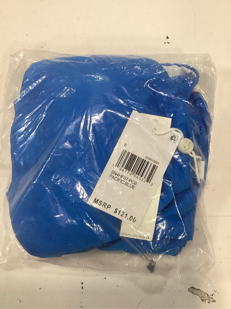Condition photo showing New/Like New for sunshine 79 women's over the shoulder one piece swimsuit 14 pacific blue//sunshine solids