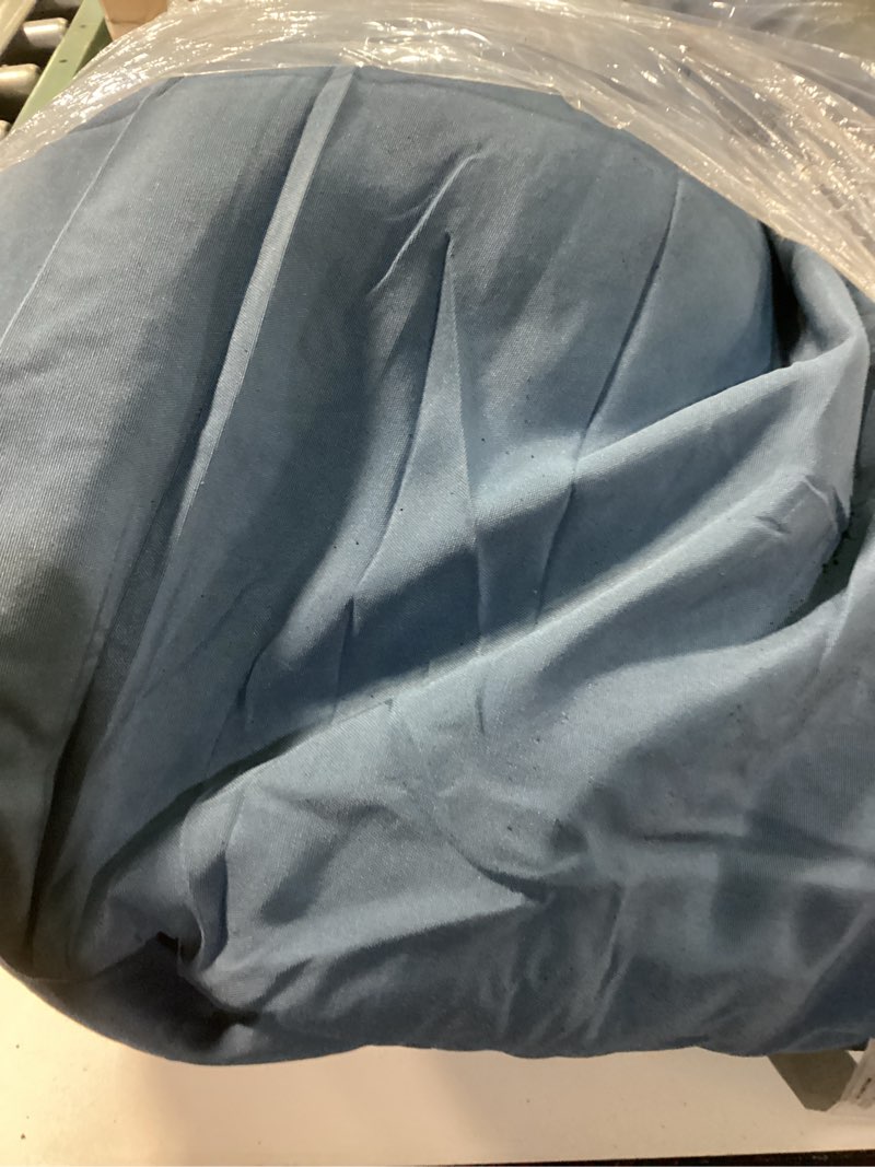 Condition photo showing Good Condition for puredown® Outdoor Waterproof Throw Pillows, 22 x 22 Inch Feathers and Down Filled Decorative Square Pillows for Garden Patio Bench, Pack of 2, Blue Blue(waterproof) 22x22 Inch (Pack of 2)