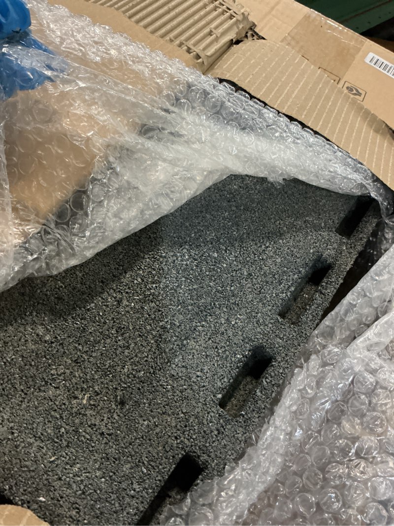 Condition photo showing Good Condition for 2 pack rubber downspout splash block rain gutter down spout drain trays gray gray 2