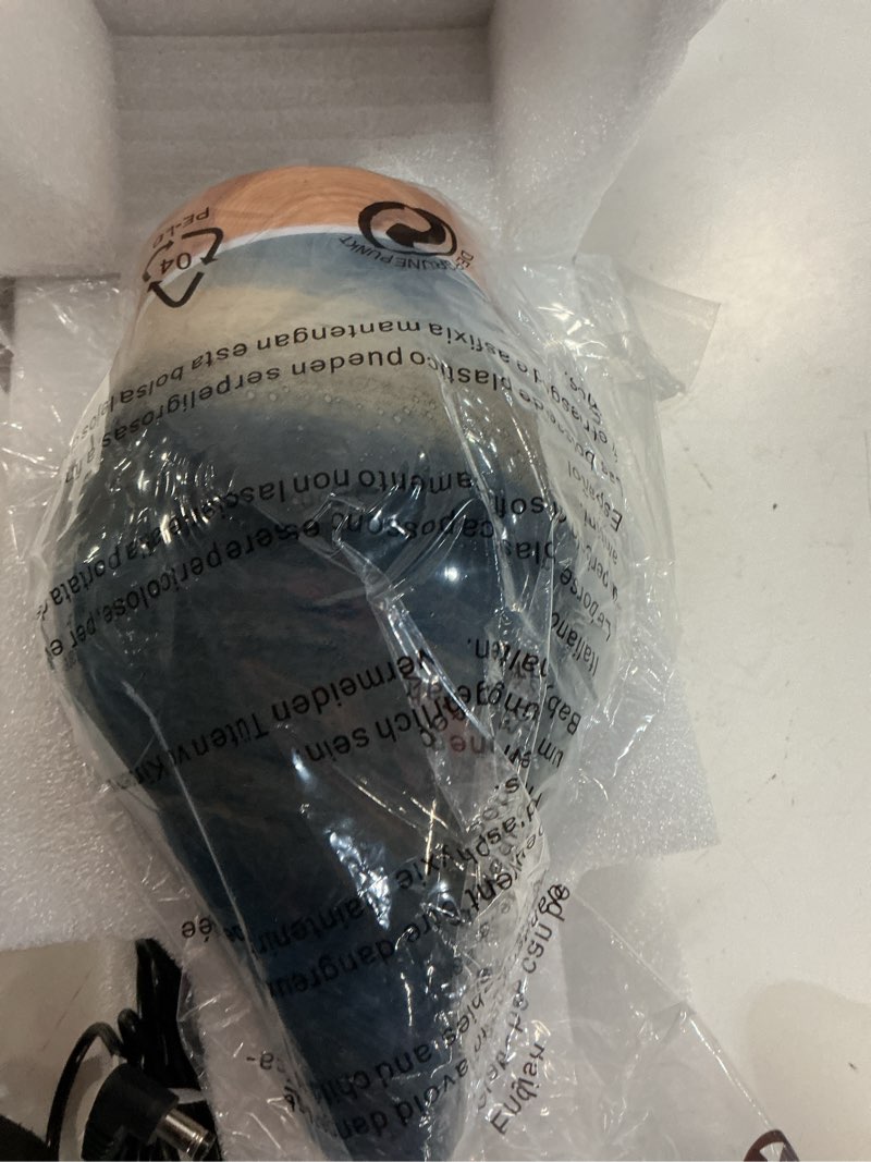 Condition photo showing New/Like New for porseme 150ml essential oil diffuser glass color changing aroma air diffusers aromatherapy ultrasonic cool mist humidifier 6 running hours waterless auto-off for sleeping yoga office spa (galaxy) k2-150ml galaxy afantty 150ml
