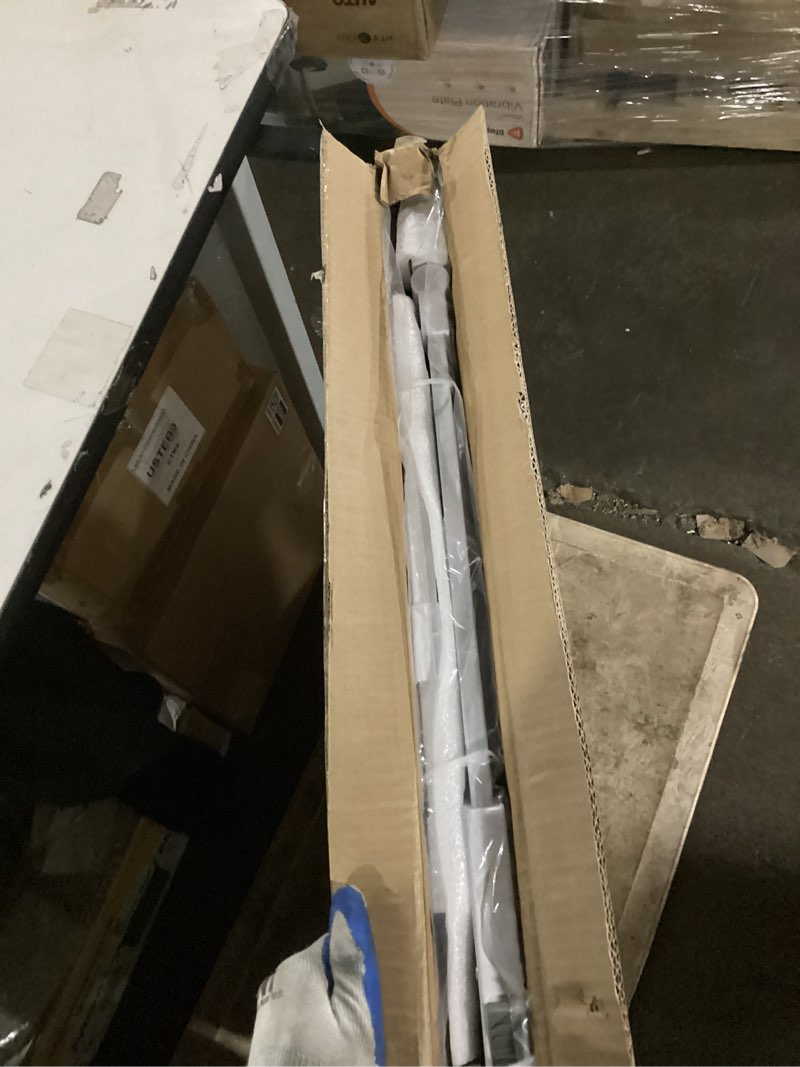 Condition photo showing Good Condition for mom's choice-grownsy baby gate for stairs, 29.5"-48.4" pressure mounted baby gate for top of stair&doorway with v-shaped rods, anti-trip pedal, extra wide stairs dog gate easy install w/red reminder white 29"-48"*30"