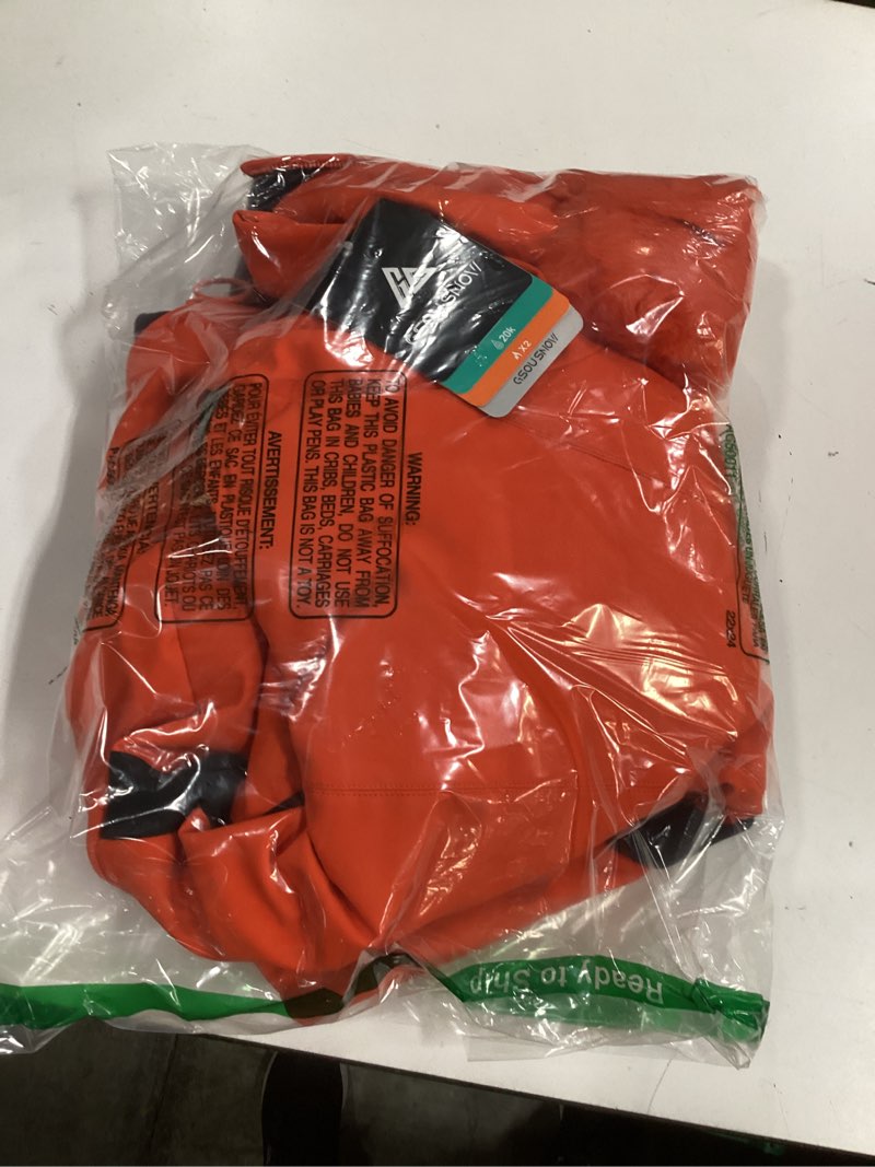 Condition photo showing New/Like New for GSOU SNOW Women's Ski Jacket Snowboard Warm Winter Short Slim Snow Coat Jacket Mountain Windproof Waterproof Insulated Hooded X-Small Orange 1