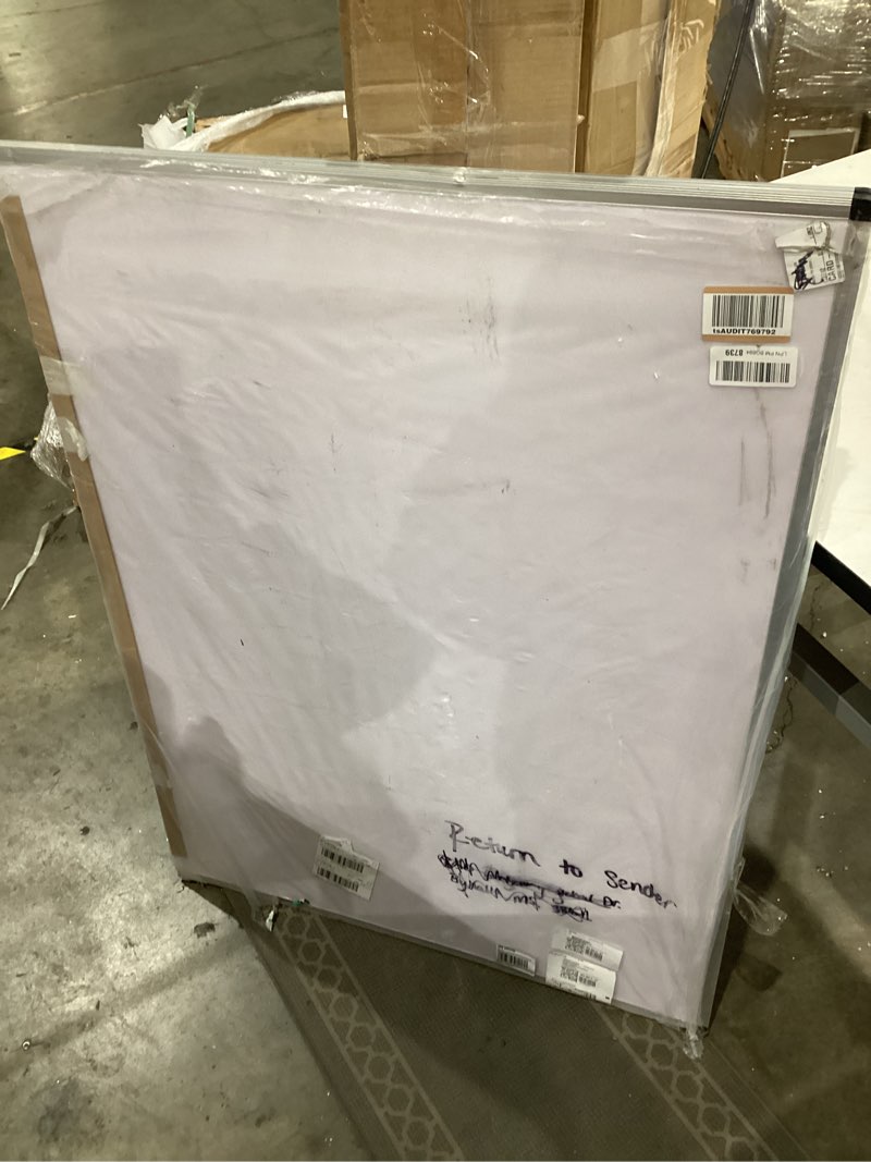 VIZ-PRO Magnetic Dry Erase Board, 72 X 48 Inches, Foldable Wall-Mounted Whiteboard with Silver Alumi