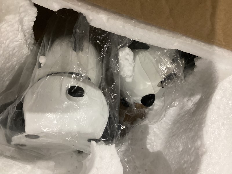 Condition photo showing Good Condition for 2pcs Cute Panda Decorative Bookends, Resin Unique Animal Book Ends, Fun Modern Home Sculptures, Modern Panda Statues, for Living Room Entrance, Bookshelf, Bedroom, Office Table Decorations