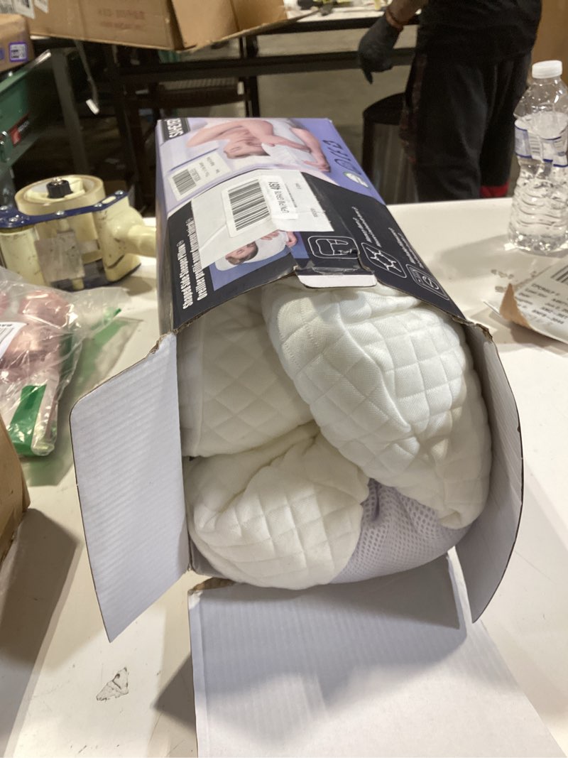 Condition photo showing Good Condition for saheyer side sleeper pillows for adults, u shaped body pillow for pain relief, orthopedic memory foam shoulder pillow for side,stomach, back, arm with removable washable cover (upgraded version),white white 25.59x 23.93x4.72/2.36 inch
