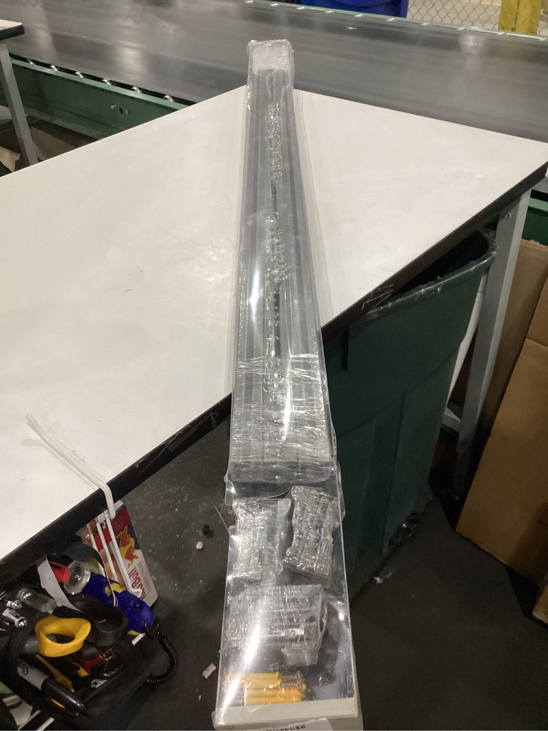 Condition photo showing New/Like New for Ceiling Curtain Track, Heavy-Duty Curtain Tracks Ceiling Wall Mount for Curtains Ceiling Mounted Curtains Rod Track System with Roller Hooks Sliding Curtains Tracks Rails Set, similar to stock photo