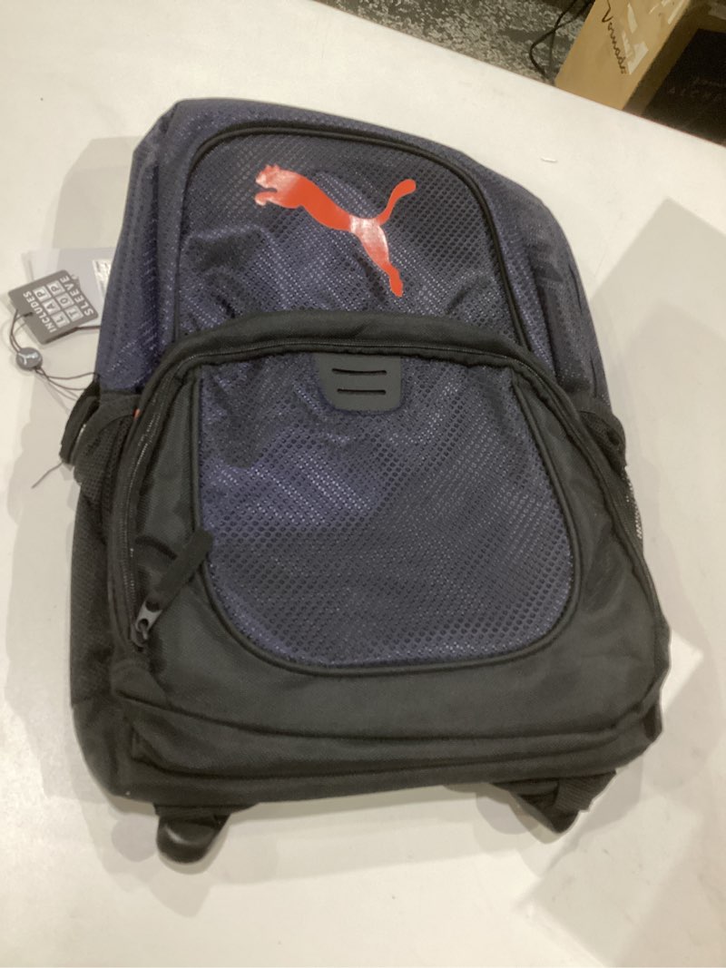 Condition photo showing Good Condition for puma contender backpack, red/navy, os contender backpack new navy/red fire