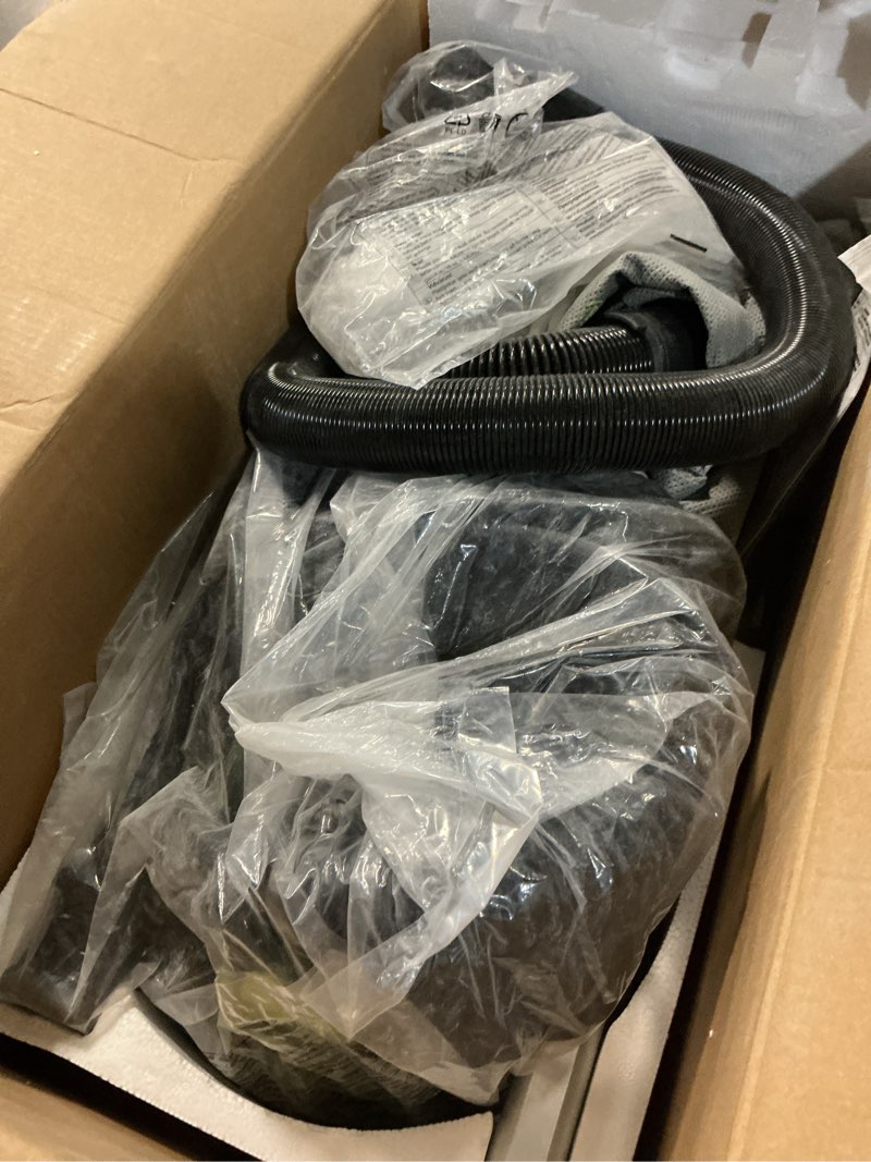 Condition photo showing As Is for mytol drywall sander, 7.2a electric drywall sander with vacuum dust collection, led light, 6 variable speed digital display 900-1800rpm, foldable & extendable handle green