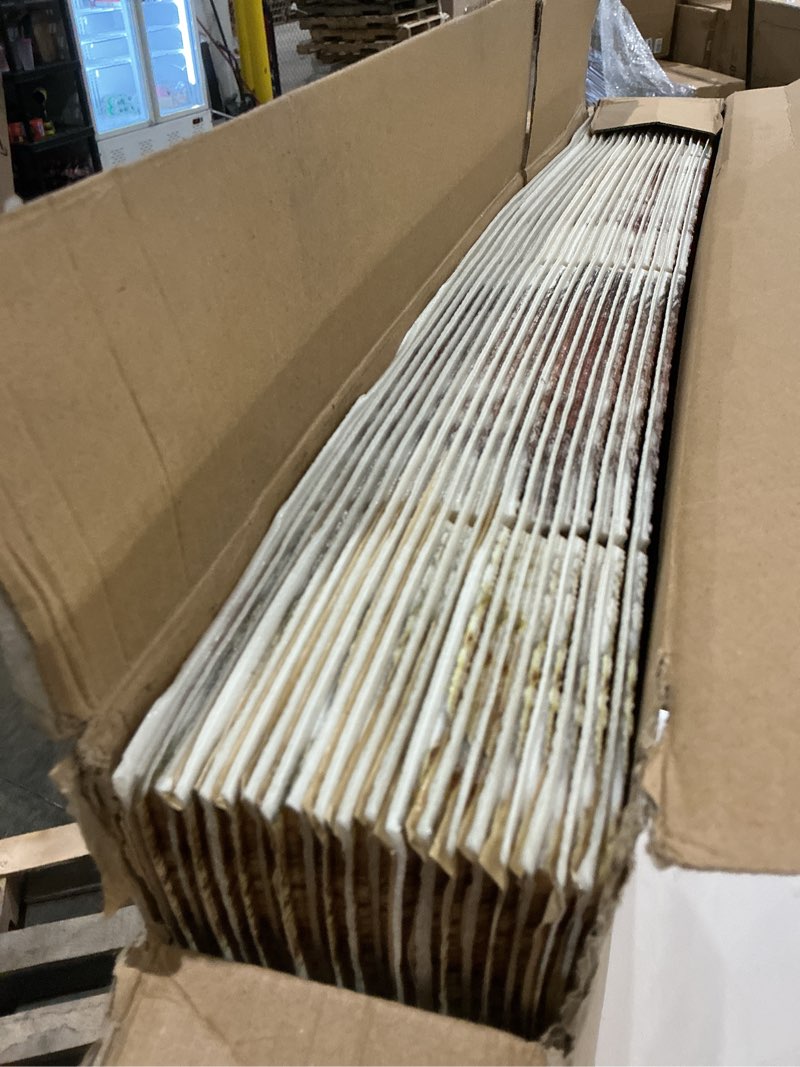 Condition photo showing Good Condition for art3d 20-pack 105 sq.ft faux brick 3d wall panels peel and stick in red brown, self adhesive waterproof foam wallpaper for bedroom, bathroom, kitchen 27.5x27.5inch red brown 20
