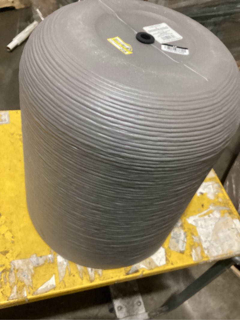 Condition photo showing As Is for fluted outdoor planter gray 14"x16" - threshold™