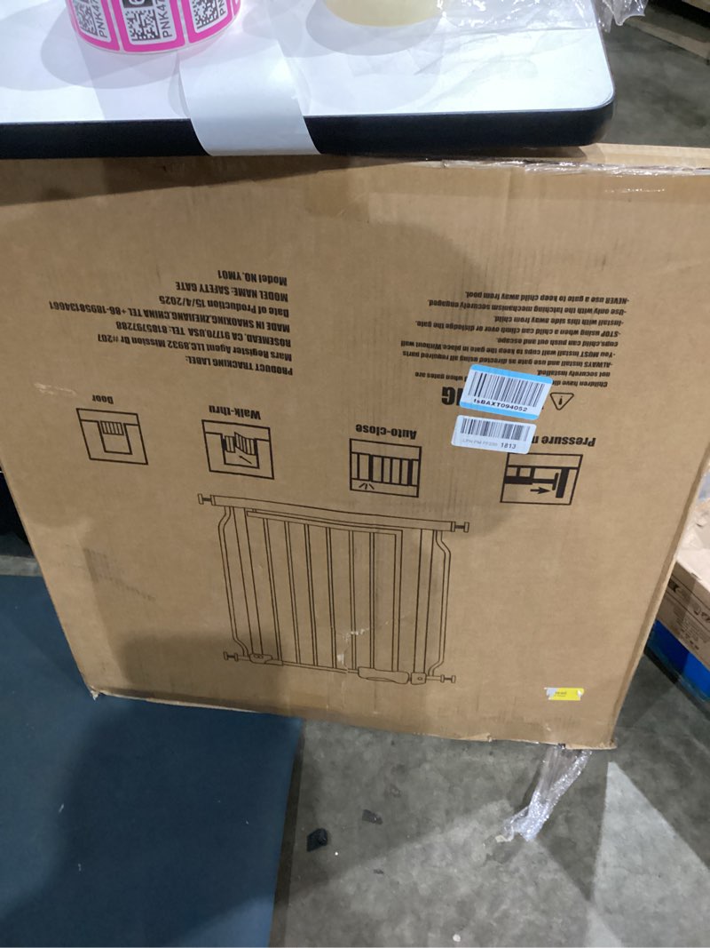 Condition photo showing Good Condition for HOOEN Extra Wide Baby Gates 48-53 Inch Indoor Child Gate for Kid or Pet Dogs Walk Through Pressure Mounted Baby Gate for Doorway Stairs Living Room 48-52.8 Inch (Pack of 1) White