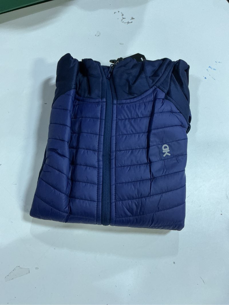 Condition photo showing New/Like New for ( size XL)Little Donkey Andy Men's Insulated Hiking Jacket, Hooded Thermal Running Hybrid Jacket X-Large Hooded-dark Blue