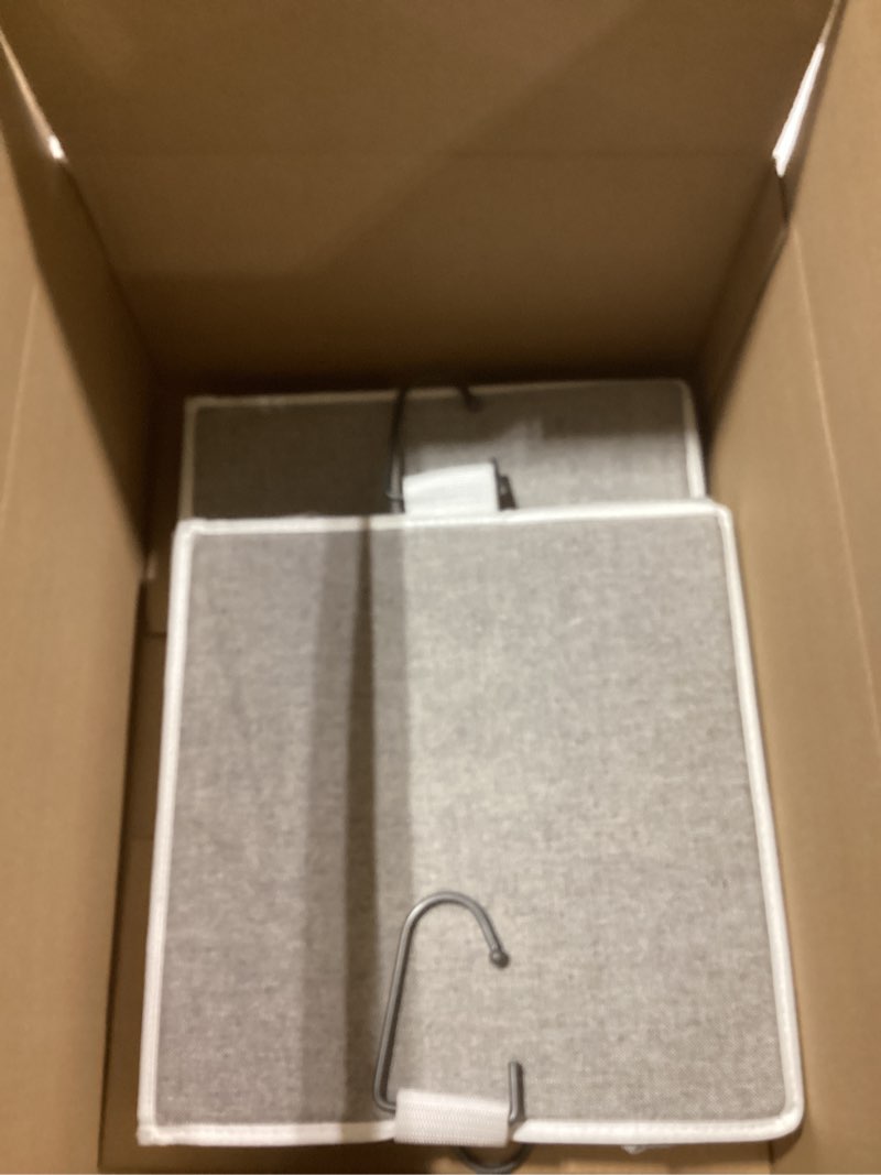 Condition photo showing Good Condition for StorageWorks 6-Shelf Closet Organizers, Two 3-Shelf Separable Hanging Shelves for Closet, 12" D x 12" W x 48 ¼"H? Canvas, Gray Grey 12" D x 12" W x 48 ¼"H