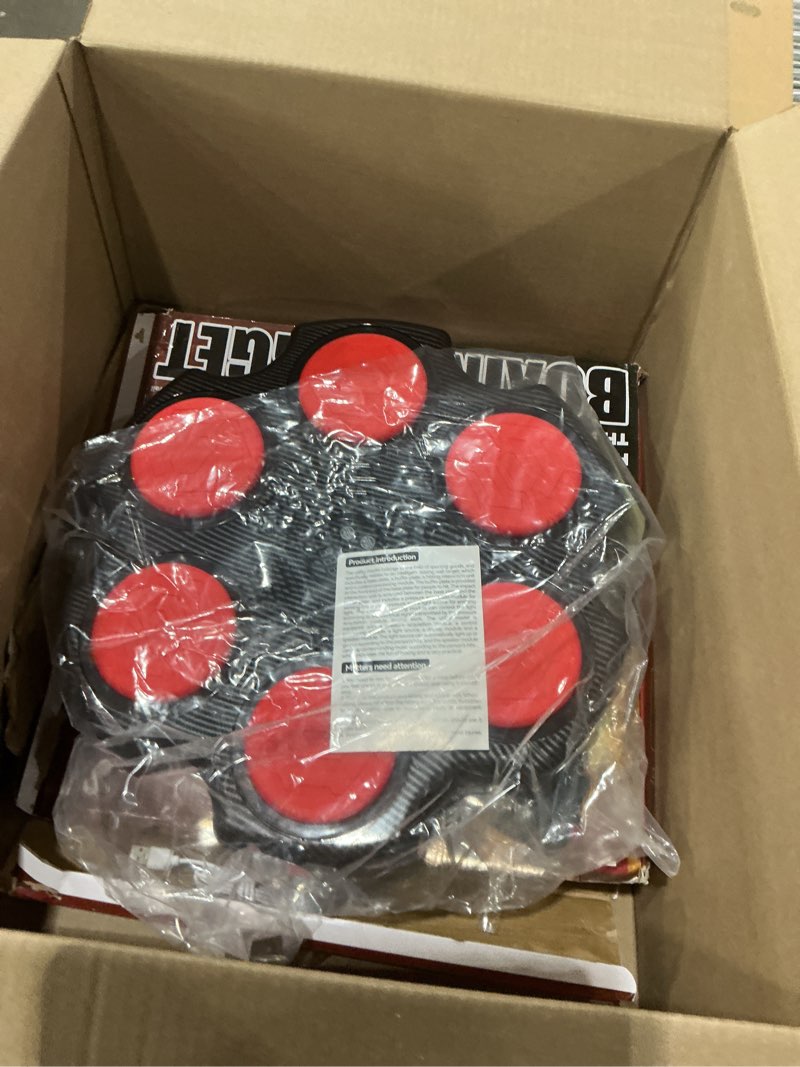 Condition photo showing New/Like New for music boxing machine, boxing wall mount machine for kids adult, smart boxing traineing machine with boxing gloves standard