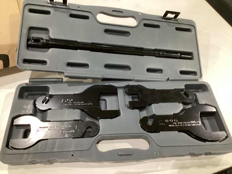 Condition photo showing As Is for (INCOMPLETE PARTS) Lisle 43350 Pneumatic Fan Clutch Wrench Set, 10 pc.