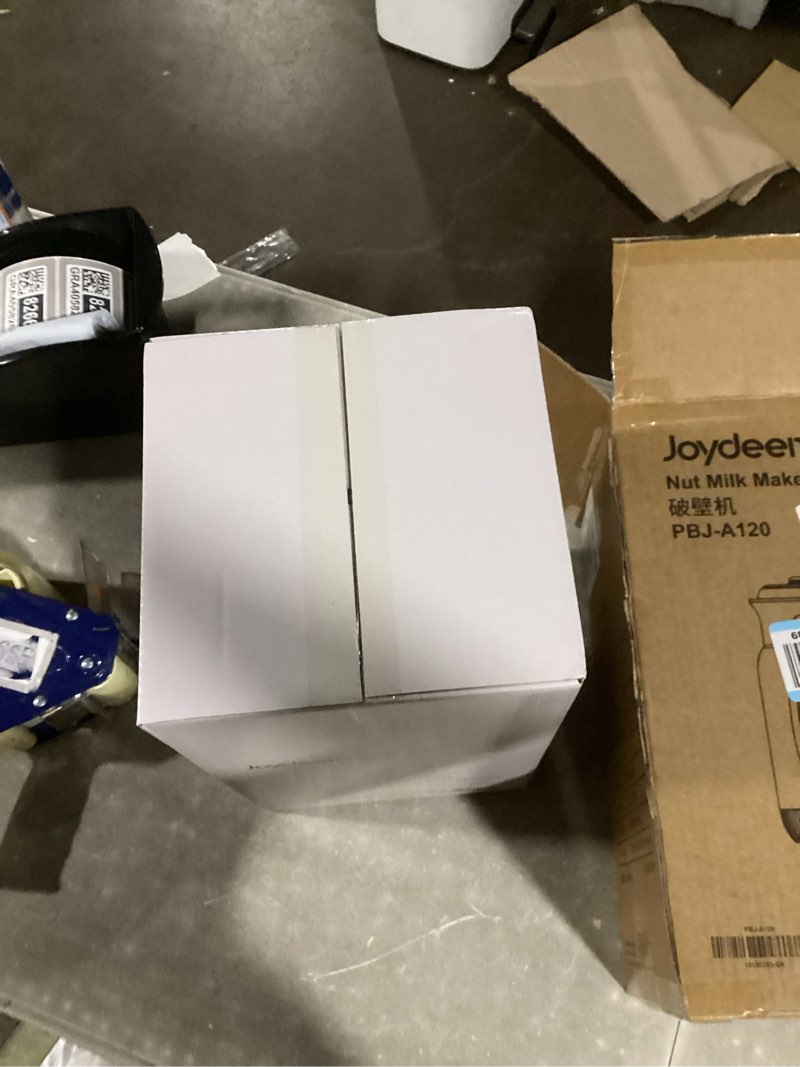 Condition photo showing New/Like New for Joydeem Nut Milk Maker Machine,Adjustable Temperature Control, 46oz Almond, Soy, Oat, Coconut Plant-Based Non-Dairy Beverage Blender with 10 Blades, Auto Clean, Boil Water, Timer, Keep Warm, White