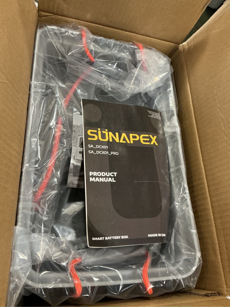 Condition photo showing New/Like New for SUNAPEX Smart Battery Box 12V/24V Power Center - Multi Ports & Circuit Breaker for Trolling Motor, Marine,RV & Solar Panel (No Battery) Basic