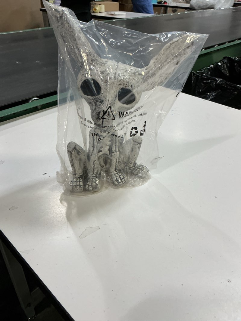 Condition photo showing New/Like New for EraSpooky 12 Inches Funny Skeleton Cat Halloween Decor Creepy Haunted House Decoration Holiday Props