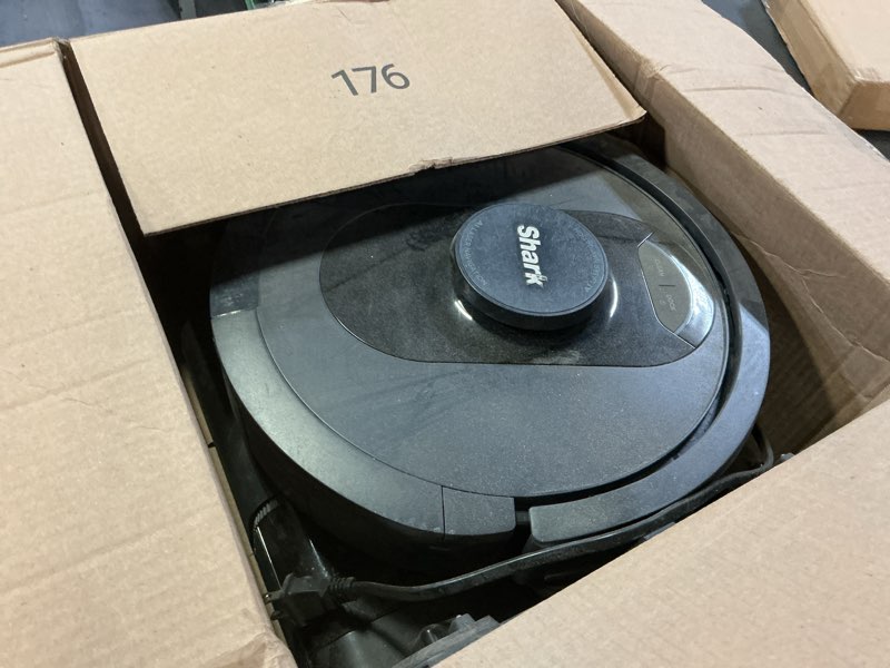 Condition photo showing As Is for Shark AV2501S AI Ultra Robot Vacuum, with Matrix Clean, Home Mapping, 30-Day Capacity HEPA Bagless Self Empty Base, Perfect for Pet Hair, Wifi, Dark Grey Matrix AI Ultra Dry Self Empty