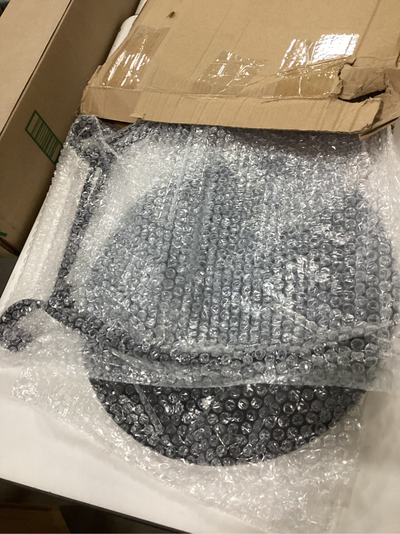 Condition photo showing Good Condition for Outdoor Side Table Round Small Mosaic Patio Accent Indoor End Plant Metal Coffee Tea Table for Yard Porch Garden Patio Living Room, Bedroom (Butterfly Style,14 Inch) 14 Inch Butterfly Style