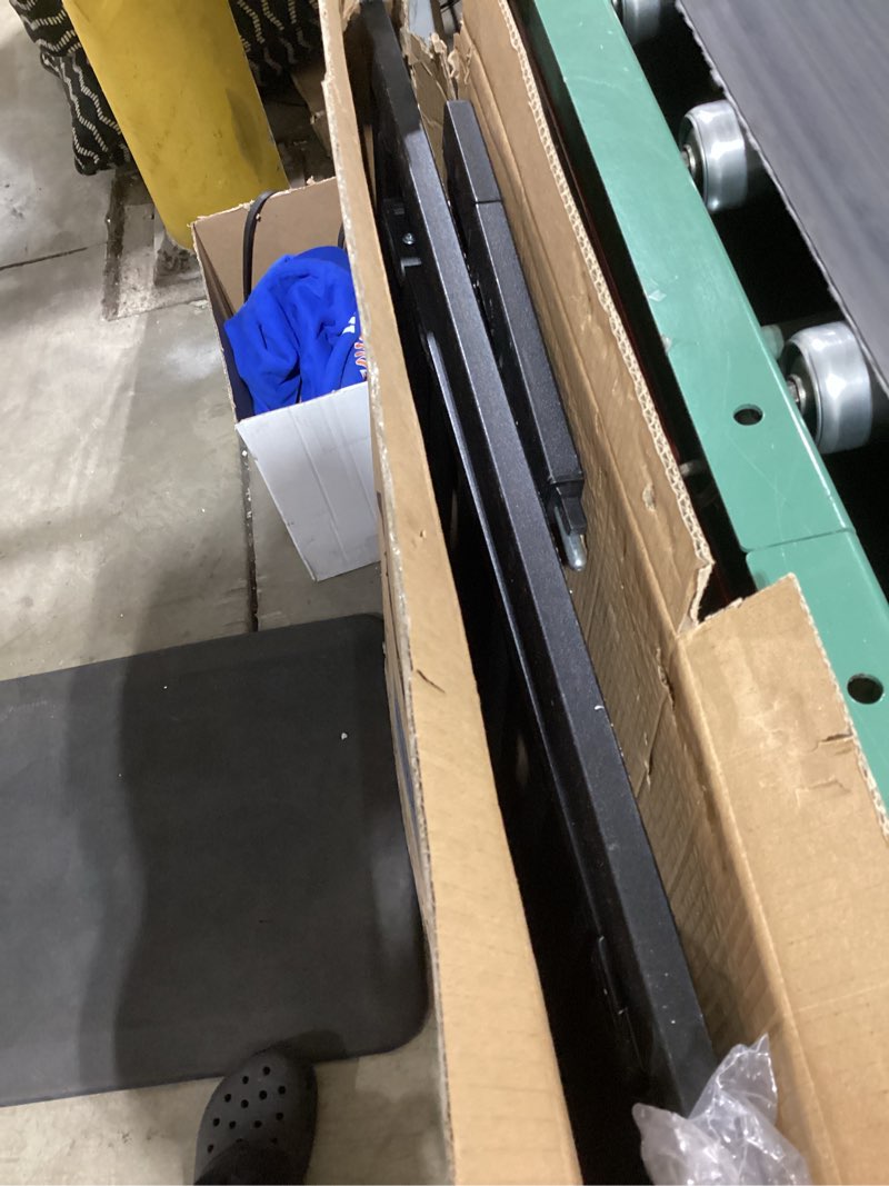 Condition photo showing As Is for 29.5-40.5" baby gate for stairs, dog gate for doorways, walk thru auto close metal baby safety gate for the house, stairs and doorways, child gate pressure mounted, pet gate for dog indoor - black black 29.5-40.5"w x 30"h