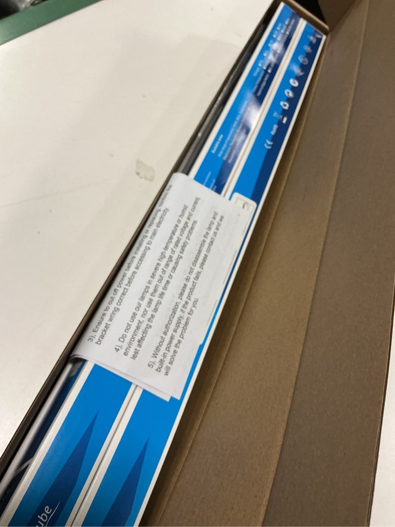 Condition photo showing New/Like New for LightingWill LED T8 Light Tube 2FT, Warm White 3000K-3500K, Dual-End Powered Ballast Bypass, 1000Lumens 10W (24W Fluorescent Equivalent), Frosted Cover, AC85-265V Lighting Tube Fixtures, 4 Pack… Warm White 2 Feet