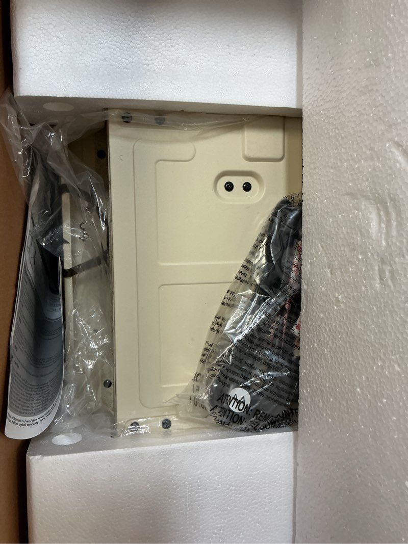 Condition photo showing As Is for duraflame INFRARED QUARTZ ELECTRIC STOVE HEATER  DFI-591-04 CREAM