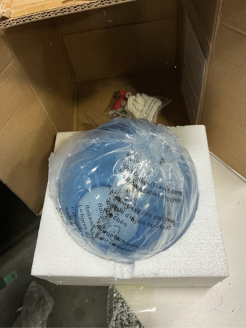 Condition photo showing Good Condition for blue glass pendant lights kitchen island lighting globe pendant light fixtures modern pendant lighting for kitchen island bedroom living dining room light fixture(5.9in, 1-pack) blue 1 pack 5.9in
