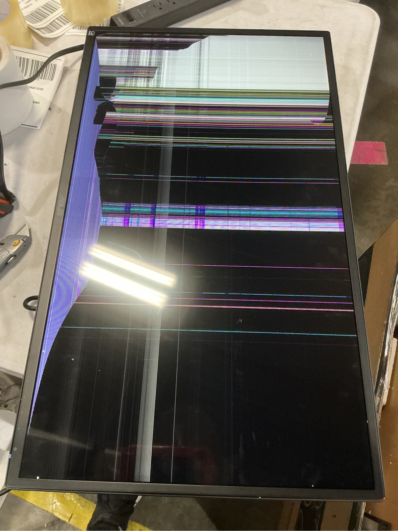 Condition photo showing As Is for ASUS 31.5” 1080P Monitor (VA329HE) - Full HD, IPS, 75Hz, Adaptive-Sync, Eye Care, Low Blue Light, Flicker Free, HDMI, VGA, Wall Mountable, Tilt Adjustable,Black