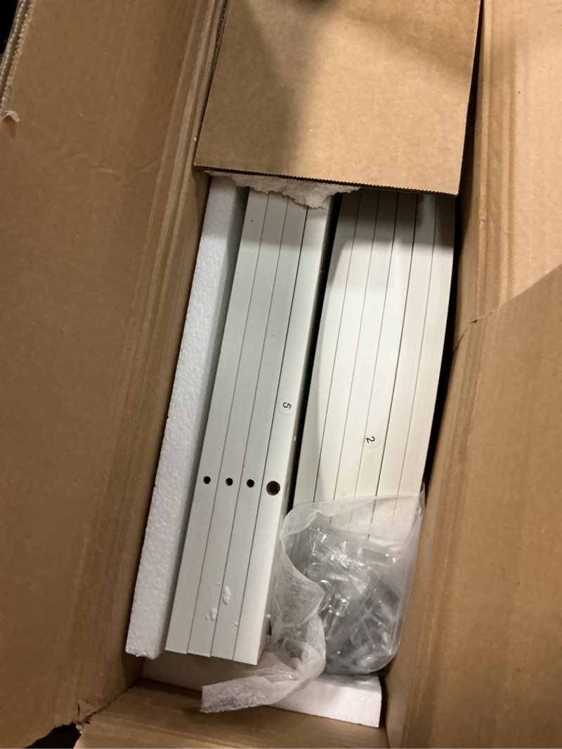 Condition photo showing Good Condition for Aheaplus Rotating Bookshelf, Small Corner Bookshelf for Small Space, 360 Display 4 Tier Floor Standing Bookcase Storage Rack, Wood Narrow Book Shelf Organizer for Bedroom, Living Room, White White 4 Tier