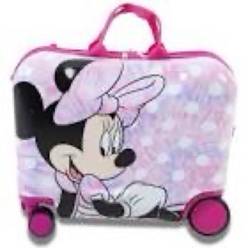 disney clubhouse kids' ride on suitcase - minnie mouse