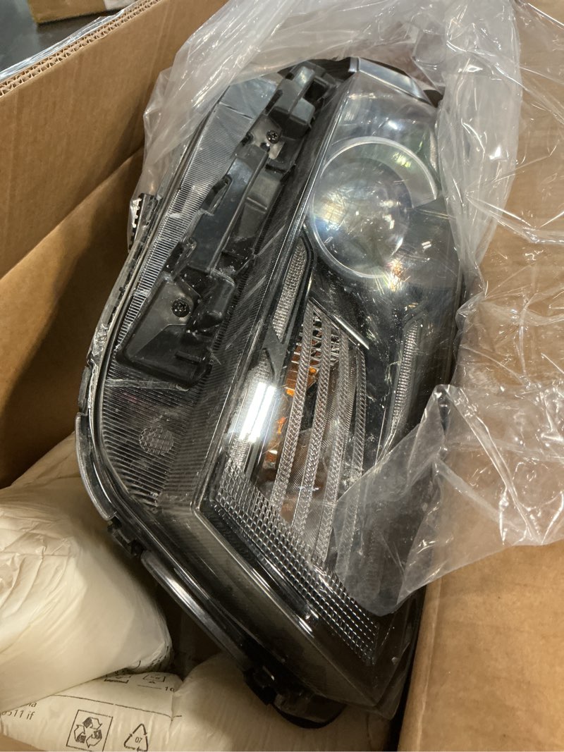 Condition photo showing Good Condition for todo headlight assembly compatible with 2022 2023 2024 kia forte fe lx lxs, halogen headlamp w/o led drl ki2503254 92102-m7500, passenger right side passenger/rh side m7500/non-led