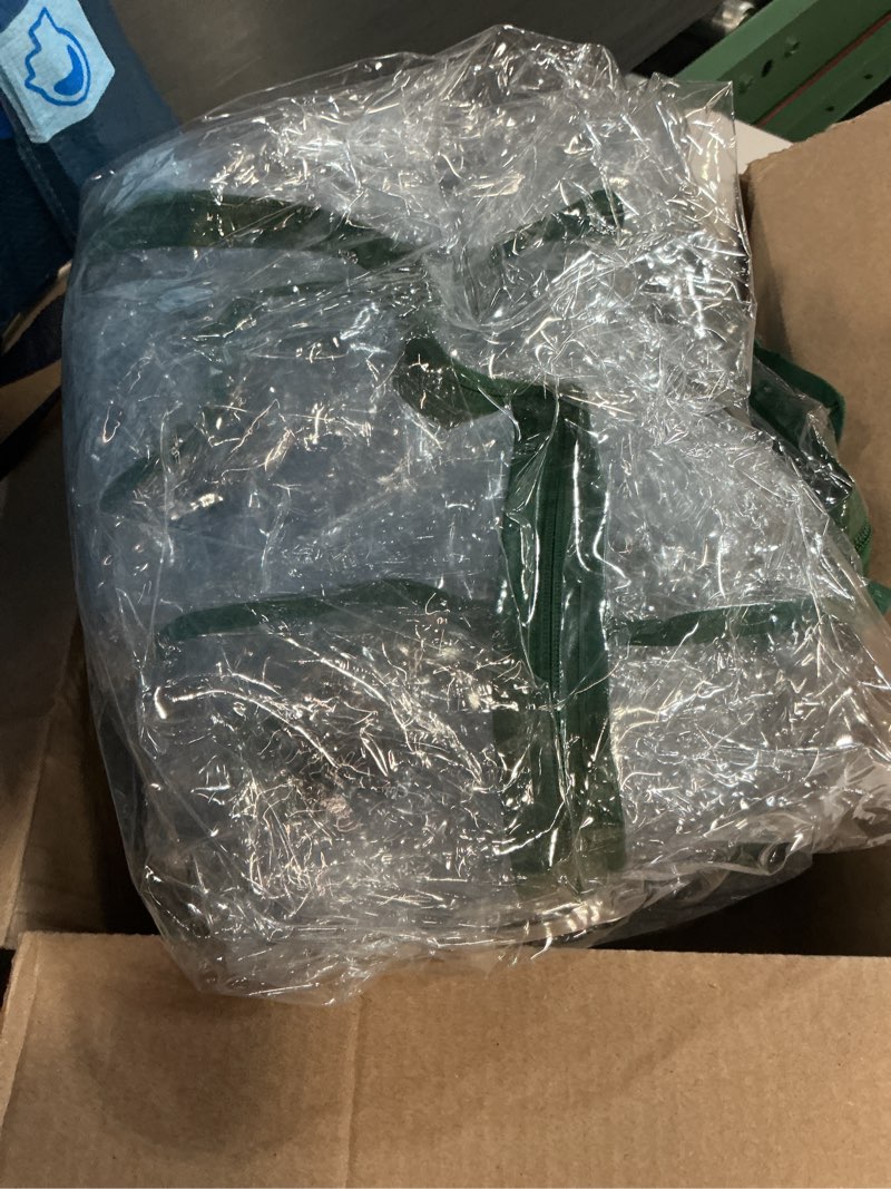 Condition photo showing As Is for Yesker Mini Greenhouse 71"x36"x36" Portable Small Green House for Indoor Outdoor Greenhouses with PVC Cover Compact Greenhouses Kit for Winter Gardening Balcony Patio Outside Backyard Plant Protection 71x36x36" Clear PVC