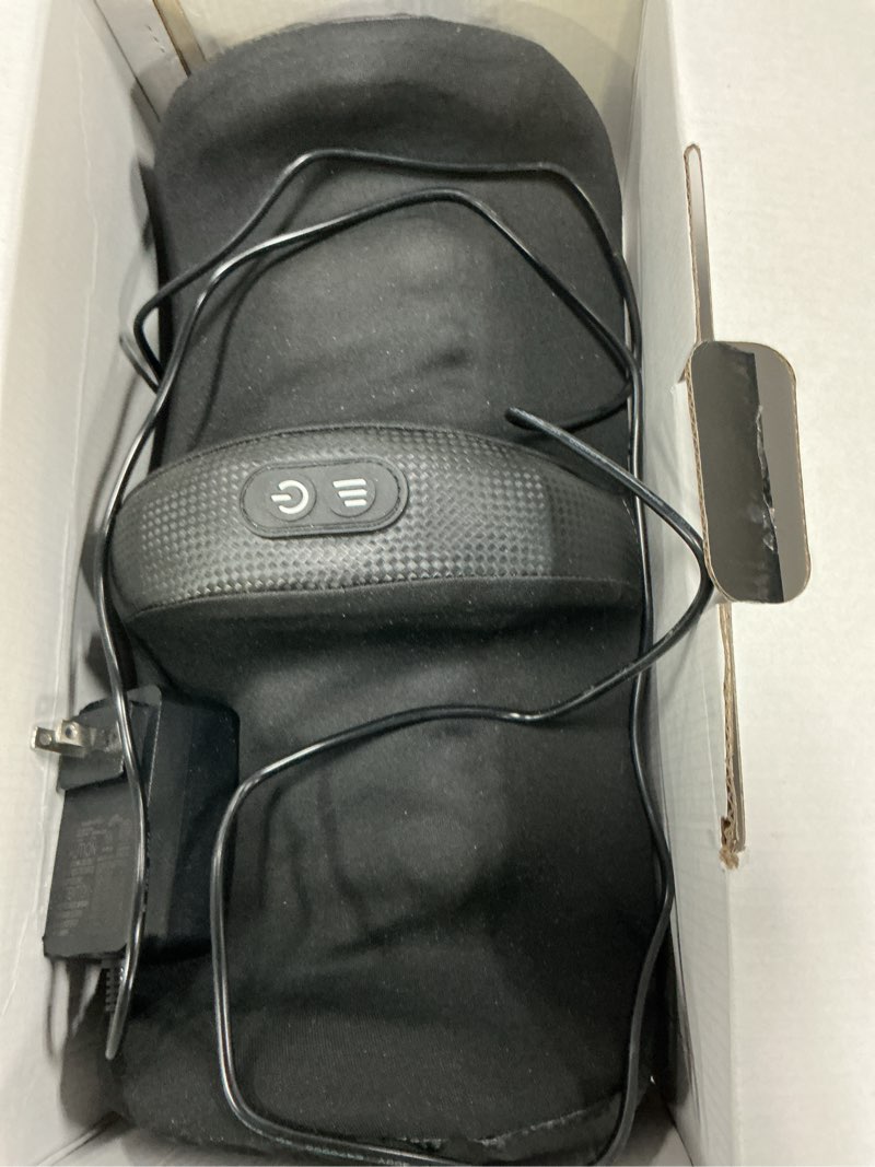 Condition photo showing Good Condition for nekteck foot massager with heat & foot roller, shiatsu calf leg massager for circulation and neuropathy pain relief for feet care home office gadgets relaxing massage tools gifts for women men mom dad black