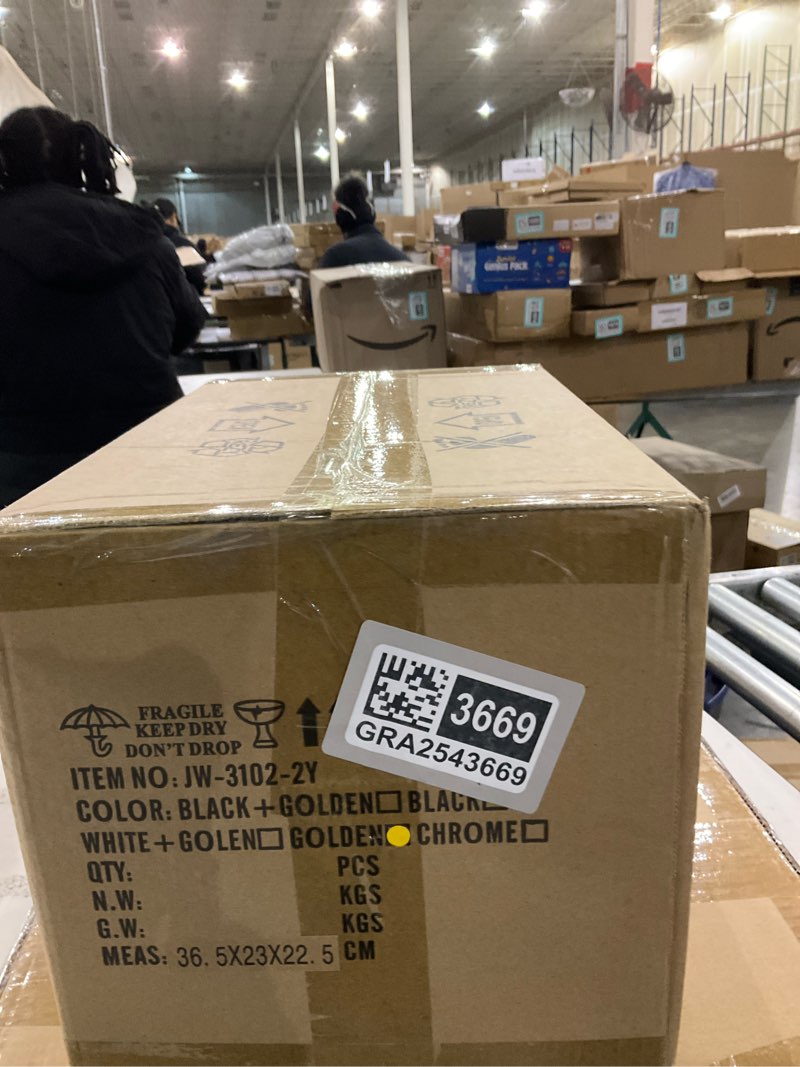 Condition photo showing New/Like New for 4 Light Bathroom Vanity Light Modern Black Vanity Light Fixtures Bathroom Light Fixtures Over Mirror Crystal Vanity Lighting Fixtures Black Square 4-Light